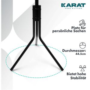 Produktbild für Garderobenständer Karat Theo, schwarz