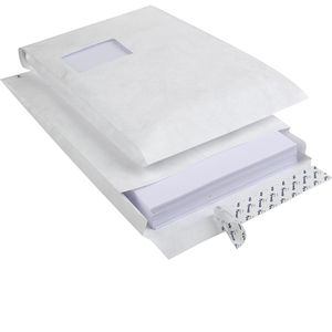Faltentaschen Tyvek 11807, C4, weiß