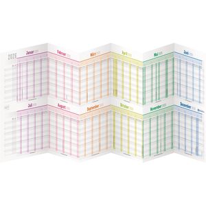 Produktbild für Urlaubsplaner Häfft 10026-0, Rainbow, Jahr 2026
