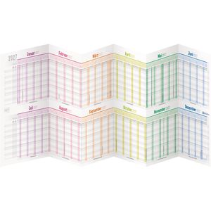 Urlaubsplaner Häfft 11412-0, Rainbow, Jahr 2027