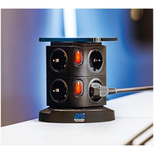 Produktbild für Steckdosenwürfel as-Schwabe 18221, mit 2m Kabel