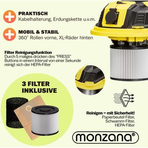 Produktbild für Nass-Trockensauger Monzana 110024