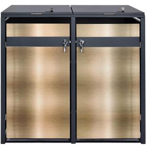 Produktbild für Mülltonnenbox Mendler HWC-J82, Metall