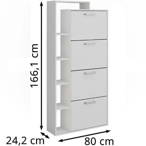 Produktbild für Schuhschrank Vicco Orlando, weiß