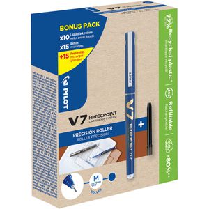 Produktbild für Tintenroller Pilot Hi-Tecpoint V7 Bonuspack 10+10