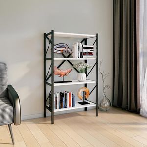 Produktbild für Bücherregal VCM Insasi, 918400, schwarz / weiß