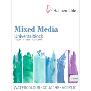 Produktbild für Aquarellpapier Hahnemühle Mix Media Block, 36 x 48 cm