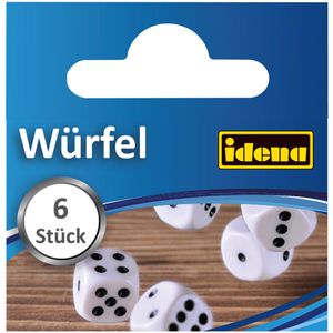 Produktbild für Würfel Idena 40419, weiß