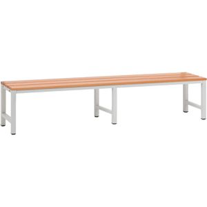 Umkleidebank SZ-Metall 55203, Sitzfläche Holz, 200 cm