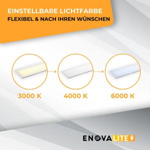 Produktbild für LED-Panel Enovalite ELED600206, weiß, 120 x 30 cm