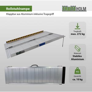 Produktbild für Auffahrrampe Trutzholm 37502, aus Aluminium, Rollstuhl-Rampe