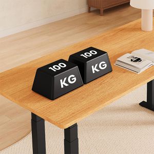 Produktbild für Schreibtisch FlexiSpot E7B Plus, ahorn / schwarz