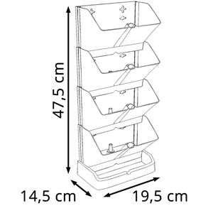 Produktbild für Hochbeet vidaXL 152207, aus Kunststoff