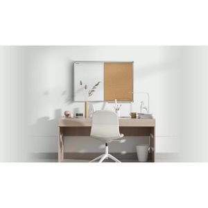 Produktbild für Kombitafel ALLboards CO96, 2 in 1, braun / weiß