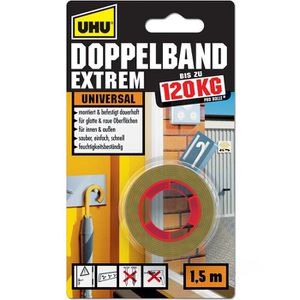 Montageband UHU Doppelband Extrem,1,5m x 19mm