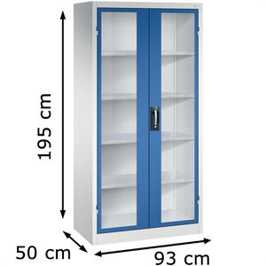 Produktbild für Werkzeugschrank CP-Möbel 8921-055, aus Metall, grau / blau
