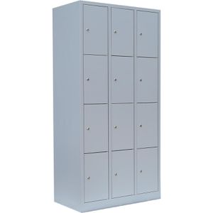Produktbild für Schließfachschrank Lüllmann 520430, lichtgrau