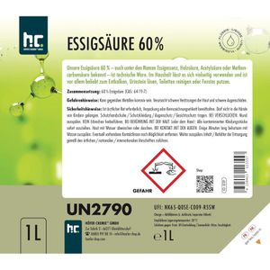 Produktbild für Essigsäure Höfer-Chemie Technische Qualität, 60%