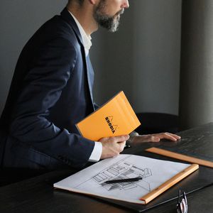 Produktbild für Notizblock Rhodia 16000C, orange, A5