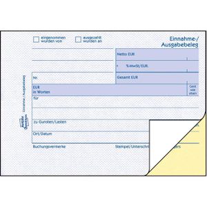 Produktbild für Einnahme-/Ausgabebeleg Zweckform 1755, A6 quer