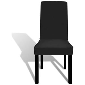 Produktbild für Stuhlhusse vidaXL 131419, elastisch, schwarz