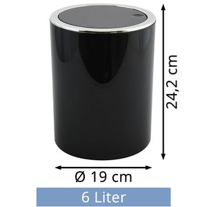 Produktbild für Mülleimer MSV Kamaka Aspen, 145202, schwarz