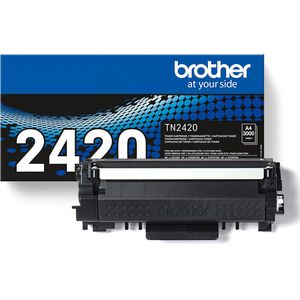 schwarz & Basics Druckerpapier DIN A4 80 g/m² Brother TN-2420 Tonerkartusche 5x500 Blatt Weiß 