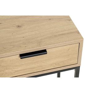 Produktbild für Konsolentisch Haku-Möbel 52483, schwarz / eiche