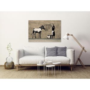 Produktbild für Wandbild Artgeist Washing Zebra