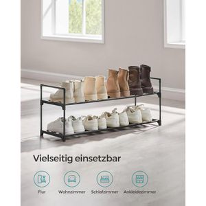 Produktbild für Schuhregal Songmics LSA12BK, aus Metall