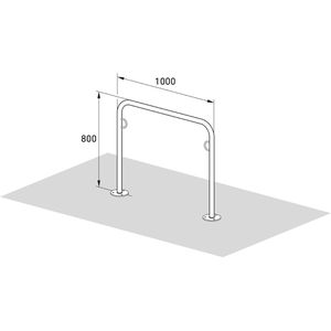 Produktbild für Fahrradständer WSM Trust 21, Bodenmontage