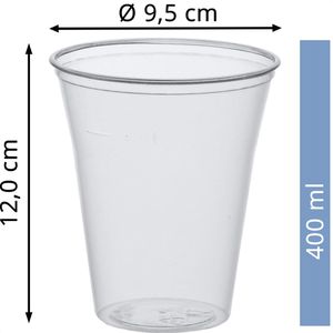Produktbild für Trinkbecher Papstar 16160 transparent, PS