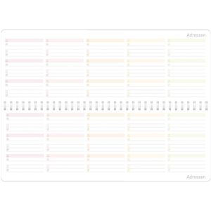 Produktbild für Tischkalender Häfft 11153-2 Rainbow, Wochenkalender quer