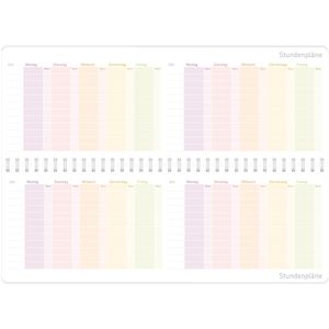 Produktbild für Tischkalender Häfft Rainbow, Schuljahr 2025/2026