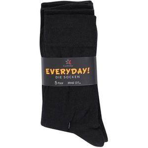 Produktbild für Socken Footstar Everyday, schwarz, 10 Paar