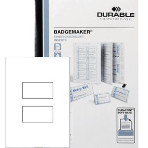 Produktbild für Einsteckschilder Durable 145802 BADGEMAKER