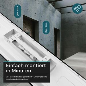 Produktbild für LED-Panel Luxula LX-10025-CCT, schwarz, 100 x 25 cm