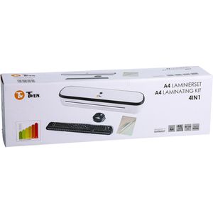 Produktbild für Laminiergerät TWEN 4in1-Set, mit 2 Rollen, A4