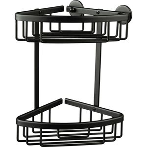 Duschablage Tesa Aluxx Black 40507, schwarz matt