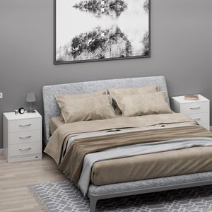 Produktbild für Nachttisch CASARIA Eloise, 109454, weiß