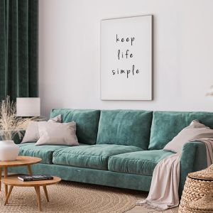 Produktbild für Wandbild Artgeist Keep life simple