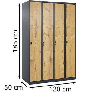 Produktbild für Spind CP-Möbel Evolo PLUS, silberfichte