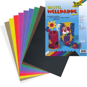 Bastelwellpappe Folia 741009, E-Welle