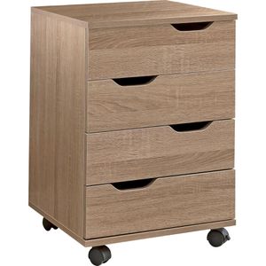 Rollcontainer Wohnling WL5.931, aus Holz, sonoma eiche