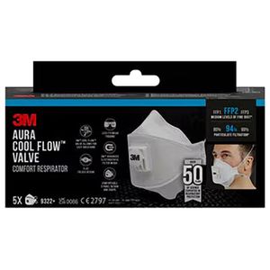 Produktbild für Atemschutzmaske 3M Aura 9322+