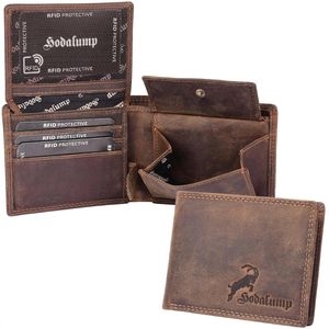 Portemonnaie Hodalump Xare, braun, aus Echt Leder