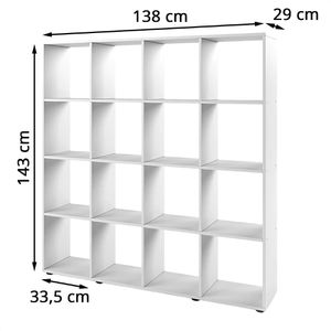 Produktbild für Bücherregal Vicco Karree, weiß