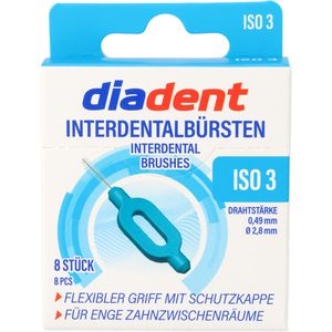 Produktbild für Interdentalbürsten diadent Blau, ISO-Größe 3