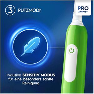 Produktbild für Elektrische-Zahnbürste Oral-B Pro Junior 6+, grün