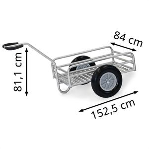 Produktbild für Handwagen Fetra 6104P, mit Plattform, verzinkt
